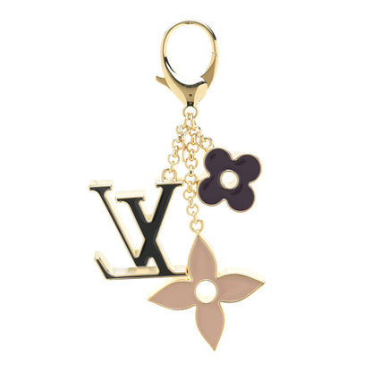 Louis Vuitton Fleur De Monogram Bag Charm Dore 3 of 6
