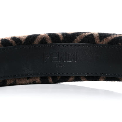 Fendi Wool Cashmere FF Logo Headband Tobacco 5 of 5