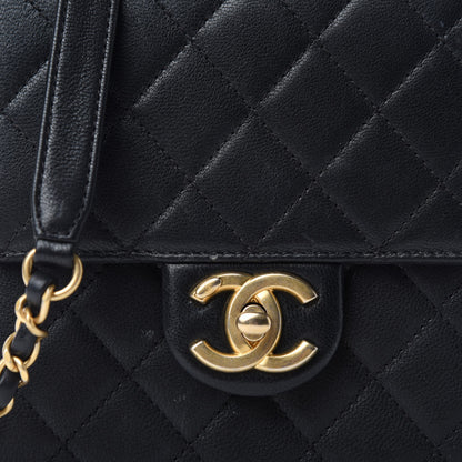 Chanel Goatskin Quilted Chic Pearls Flap Black 10 of 11