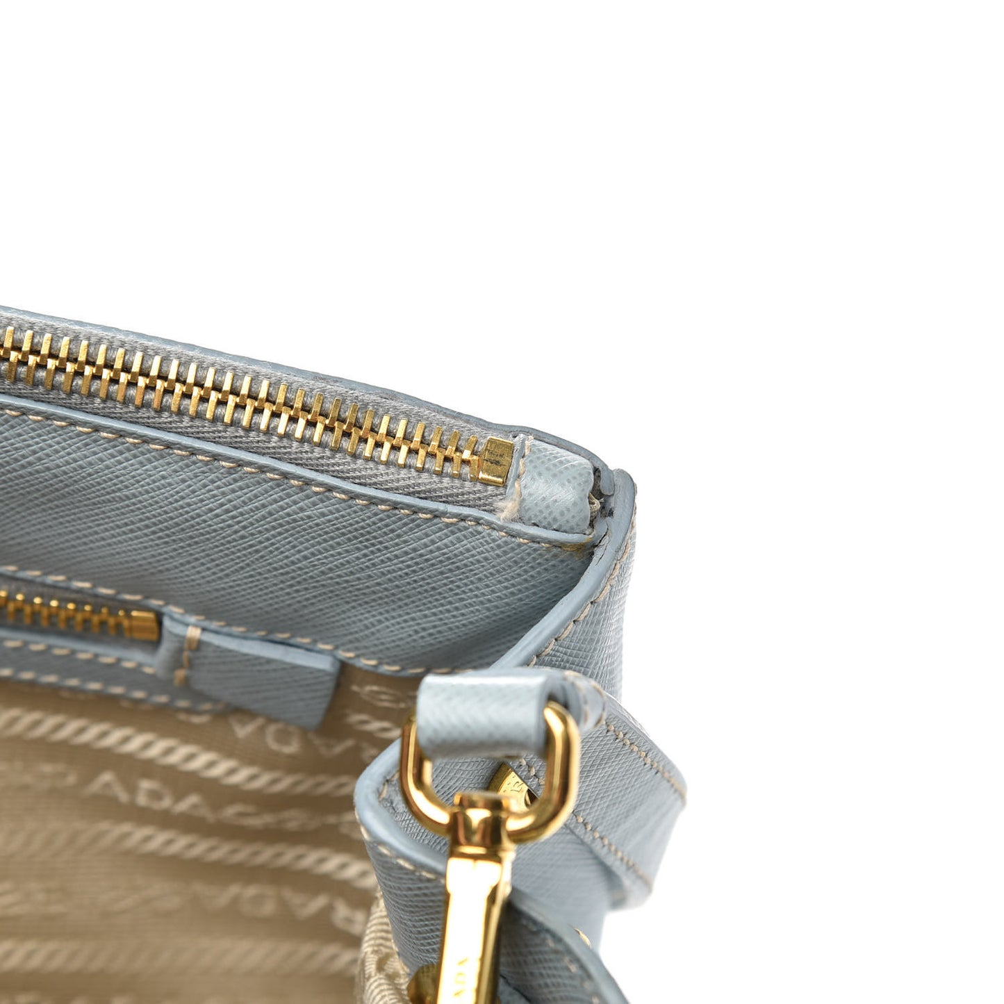 Saffiano Small Galleria Double Zip Tote Lago