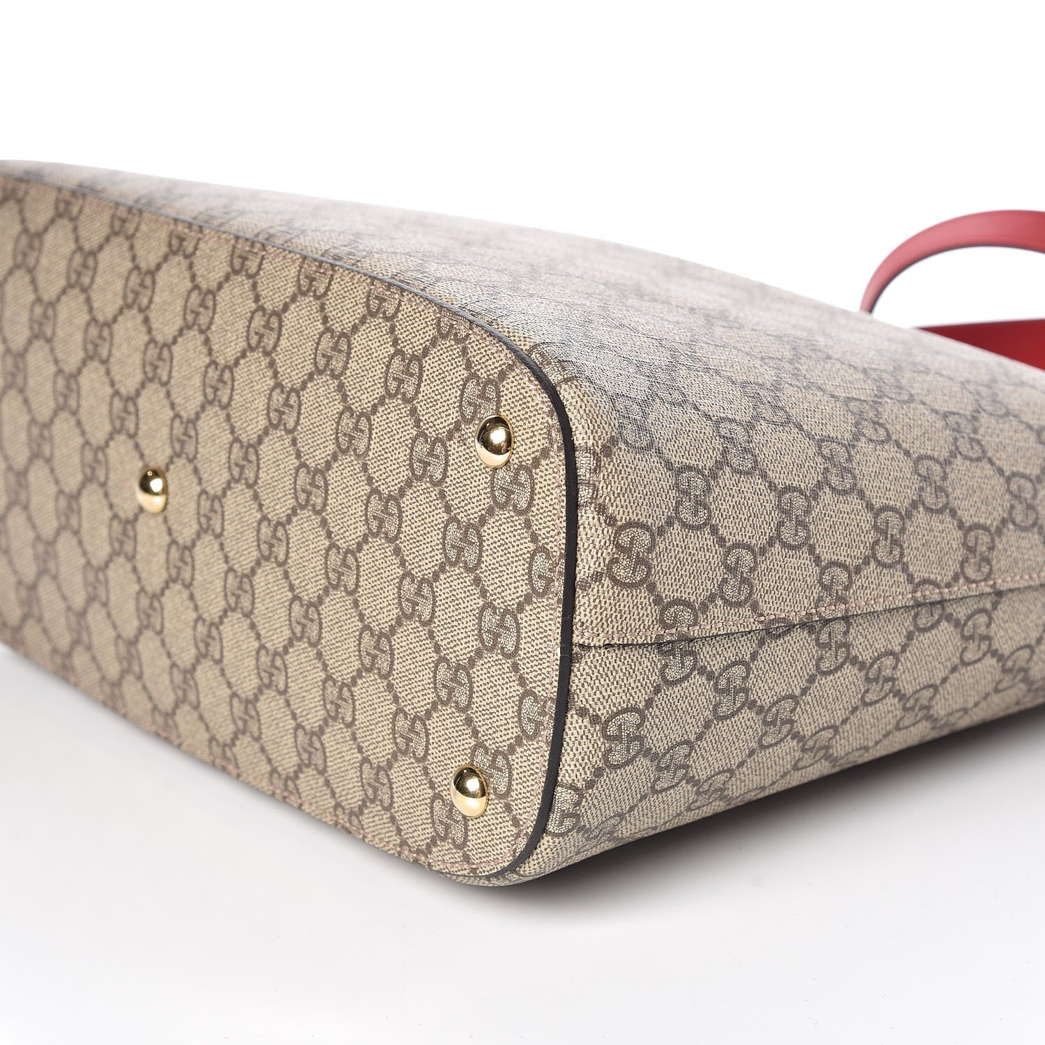 Gucci GG Supreme Monogram Linea A Hobo Red 6 of 9