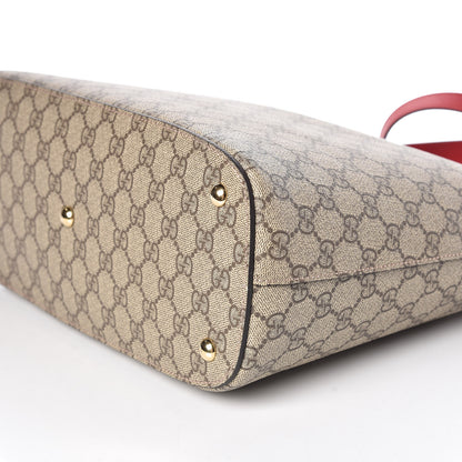 Gucci GG Supreme Monogram Linea A Hobo Red 6 of 9