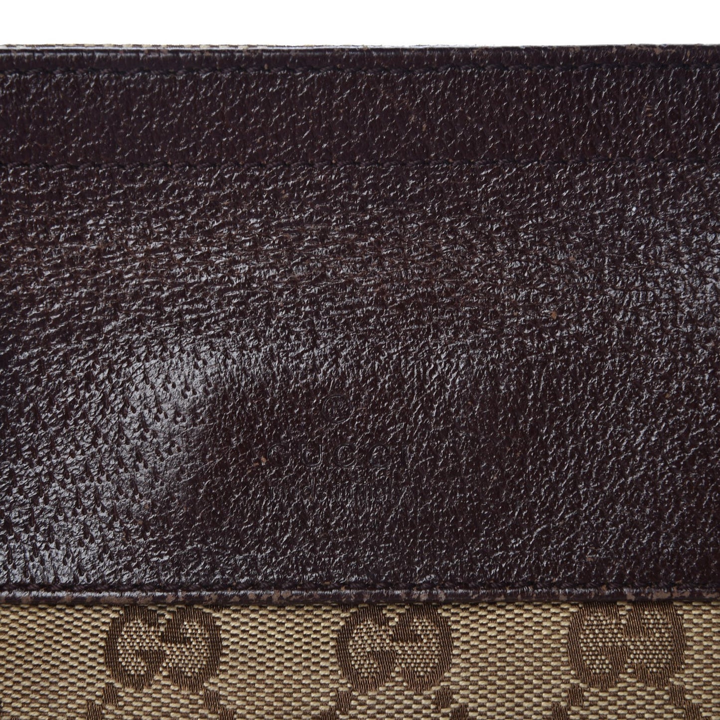 GG Monogram Double Pocket Belt Bag Dark Brown