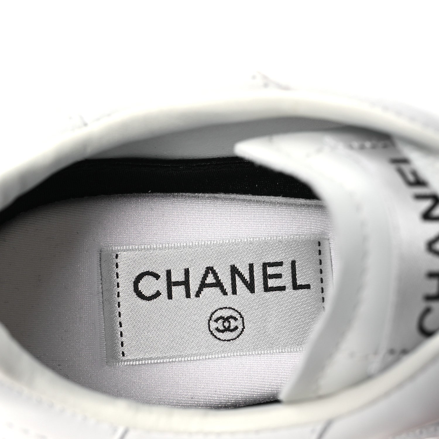 Chanel Calfskin CC Womens Sneakers 38 White 10 of 12