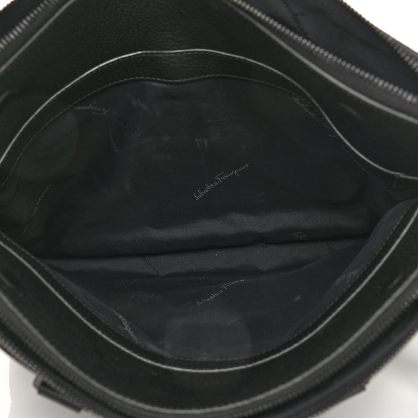 Tumbled Calfskin Business Bag Black