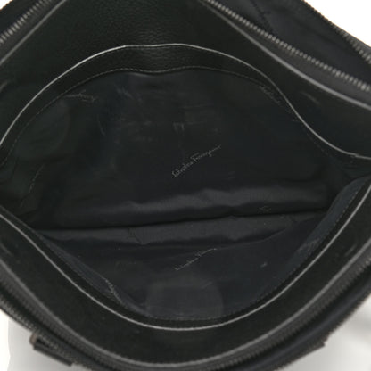 Salvatore Ferragamo Tumbled Calfskin Business Bag Black 6 of 11