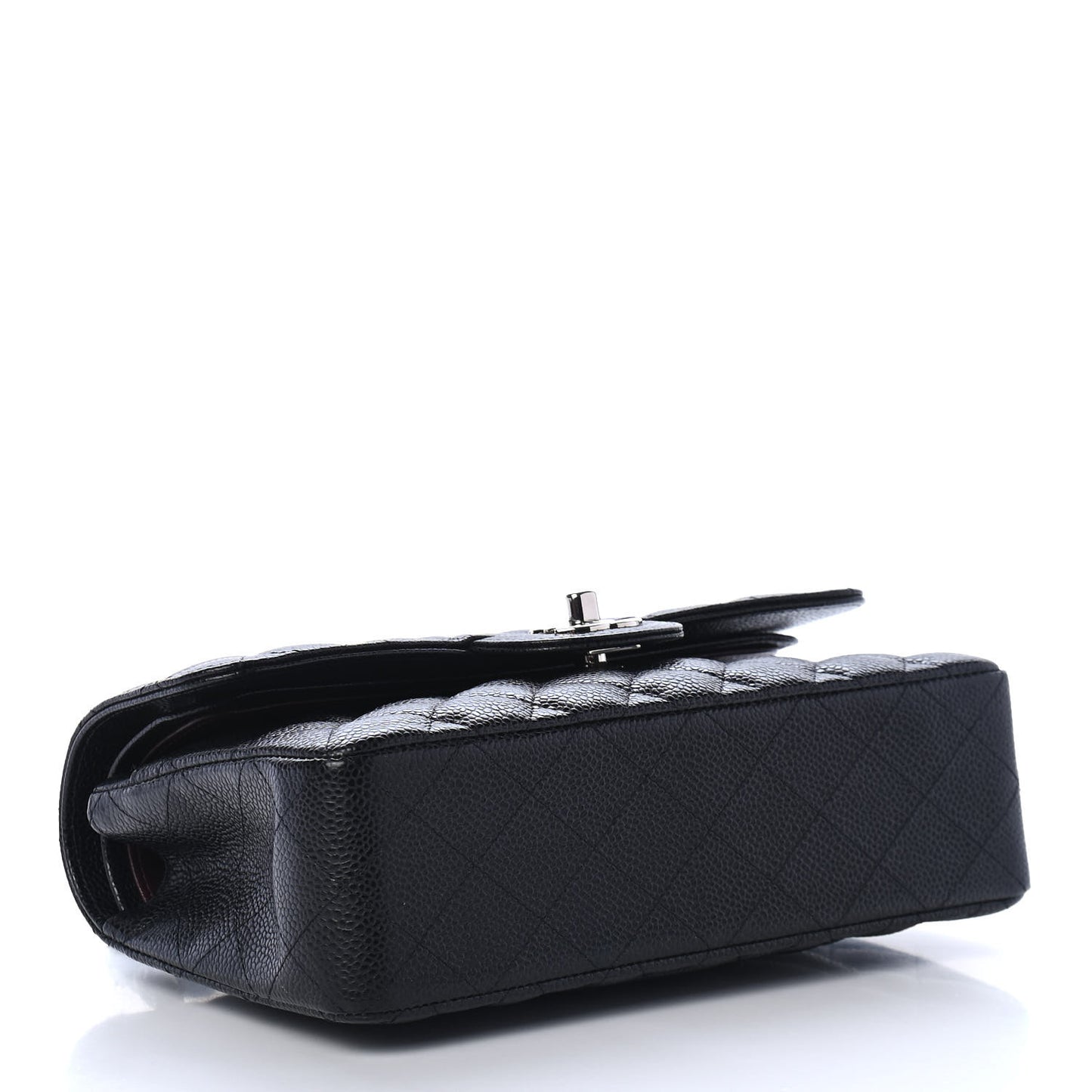 Caviar Quilted Small Double Flap Black