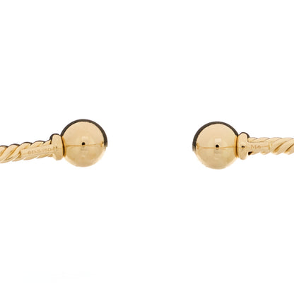 David Yurman 18K Yellow Gold 2.6mm Solari Cablespira Bracelet 3 of 3
