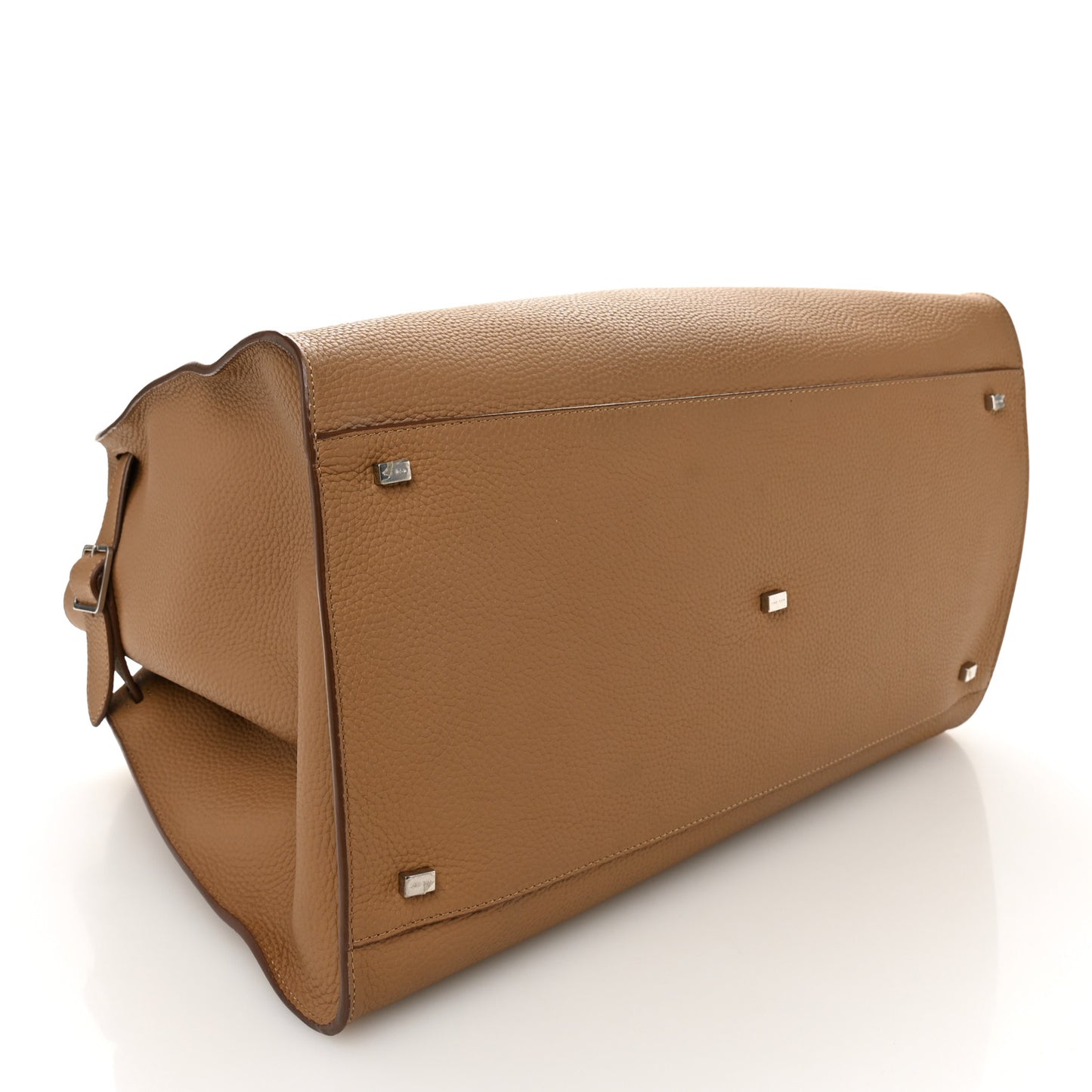 Matte Grained Calfskin Soft Margaux 17 Dark Taupe