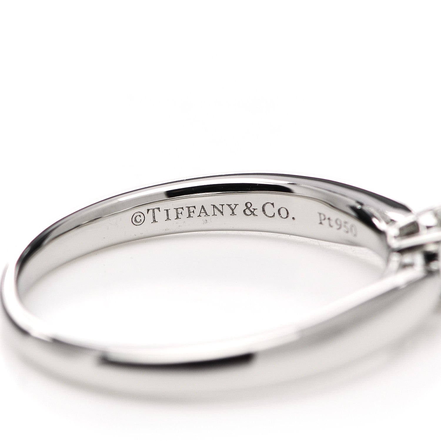 Tiffany Platinum Diamond .25ct Harmony Solitaire Engagement Ring 49 4.75 5 of 7