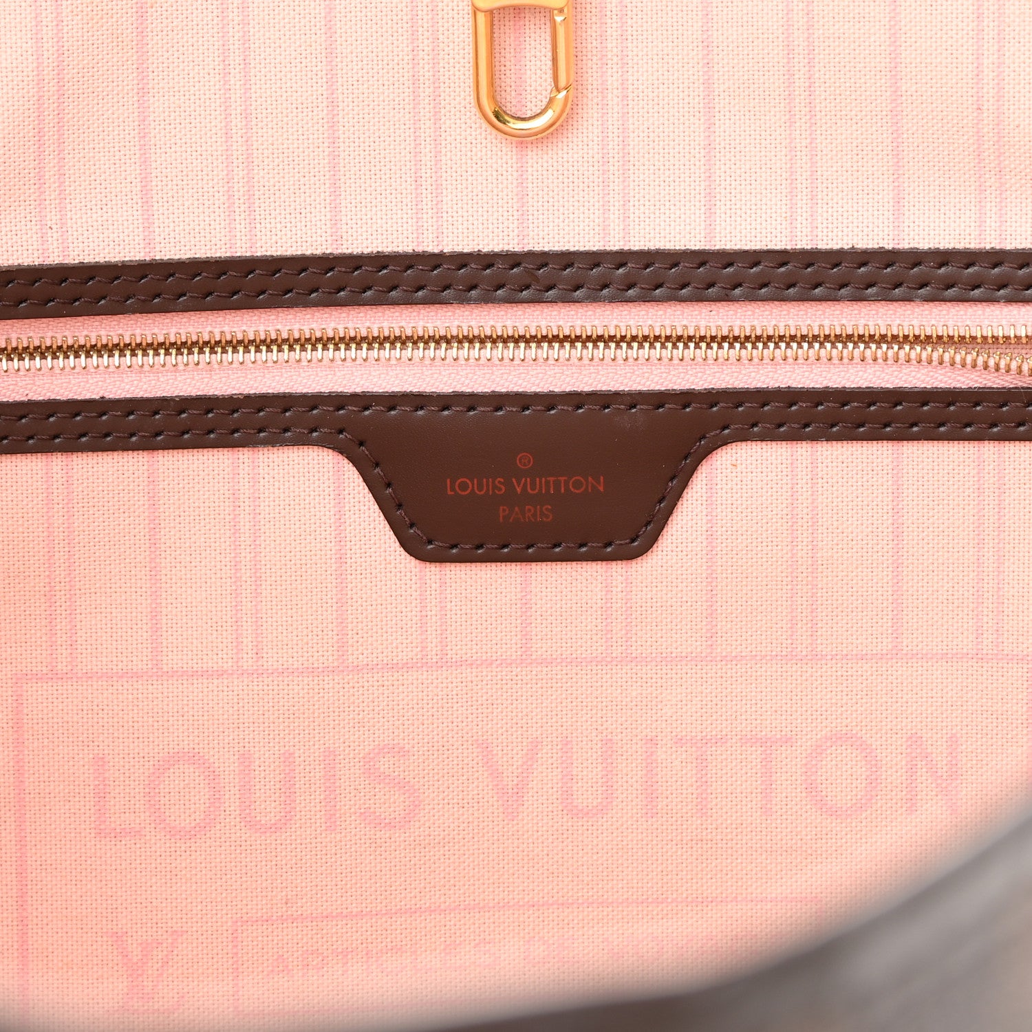 Louis Vuitton Damier Ebene Neo Neverfull MM Rose Ballerine 7 of 26