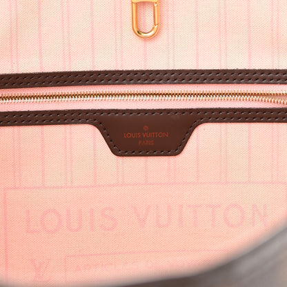 Louis Vuitton Damier Ebene Neo Neverfull MM Rose Ballerine 7 of 26