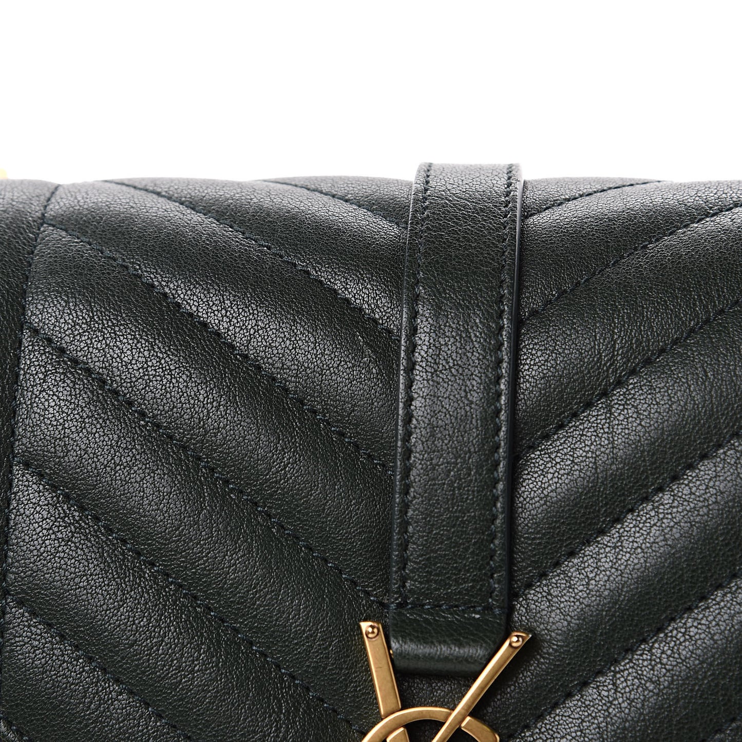 Sheepskin Tri-Color Tri-Quilt Monogram Medium College Bag