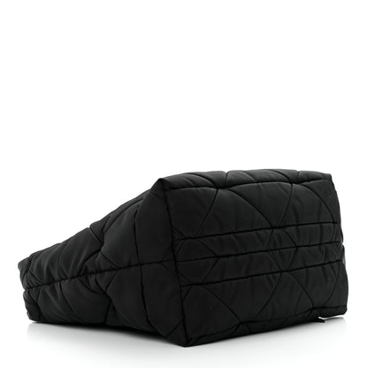 Prada Re-Nylon Nappa Triangle Quilted Padded Small Double Handled Zip Tote Black 4 of 10