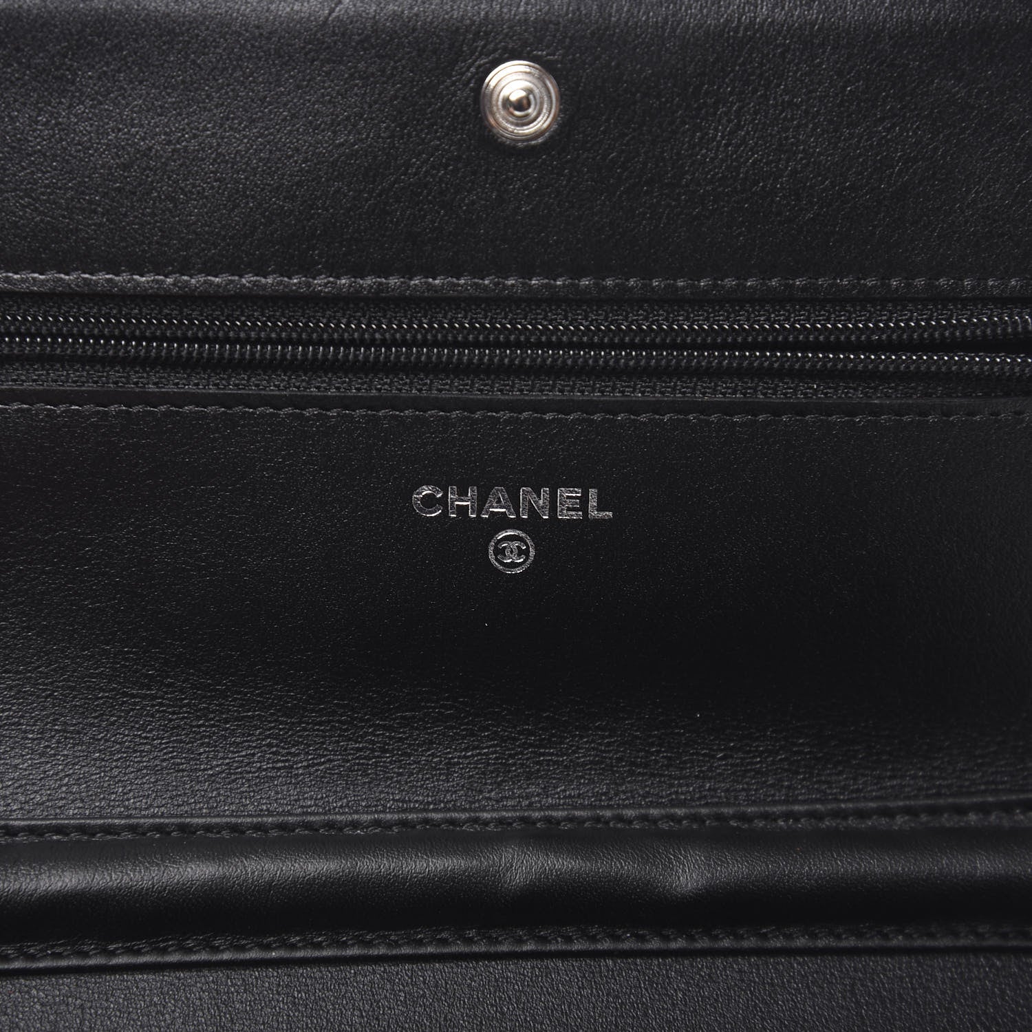 Chanel Caviar Timeless CC Wallet On Chain WOC Black 6 of 11