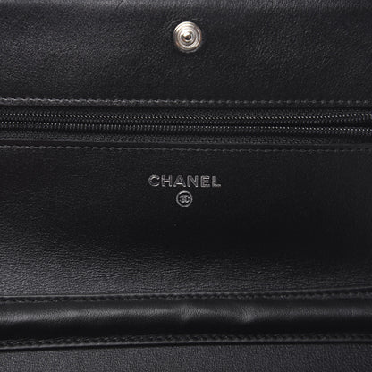 Chanel Caviar Timeless CC Wallet On Chain WOC Black 6 of 11
