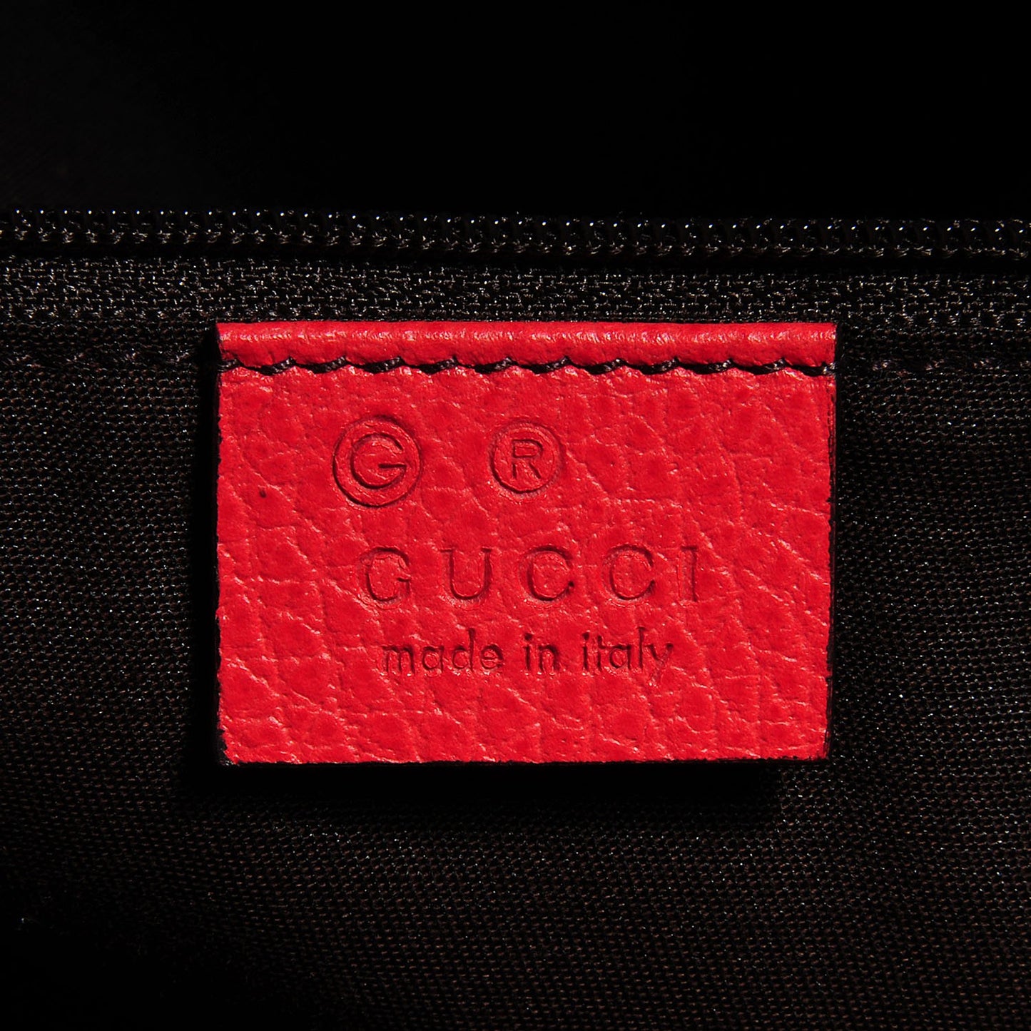 Dollar Calfskin Medium GG Charm Dome Satchel Sporting Red