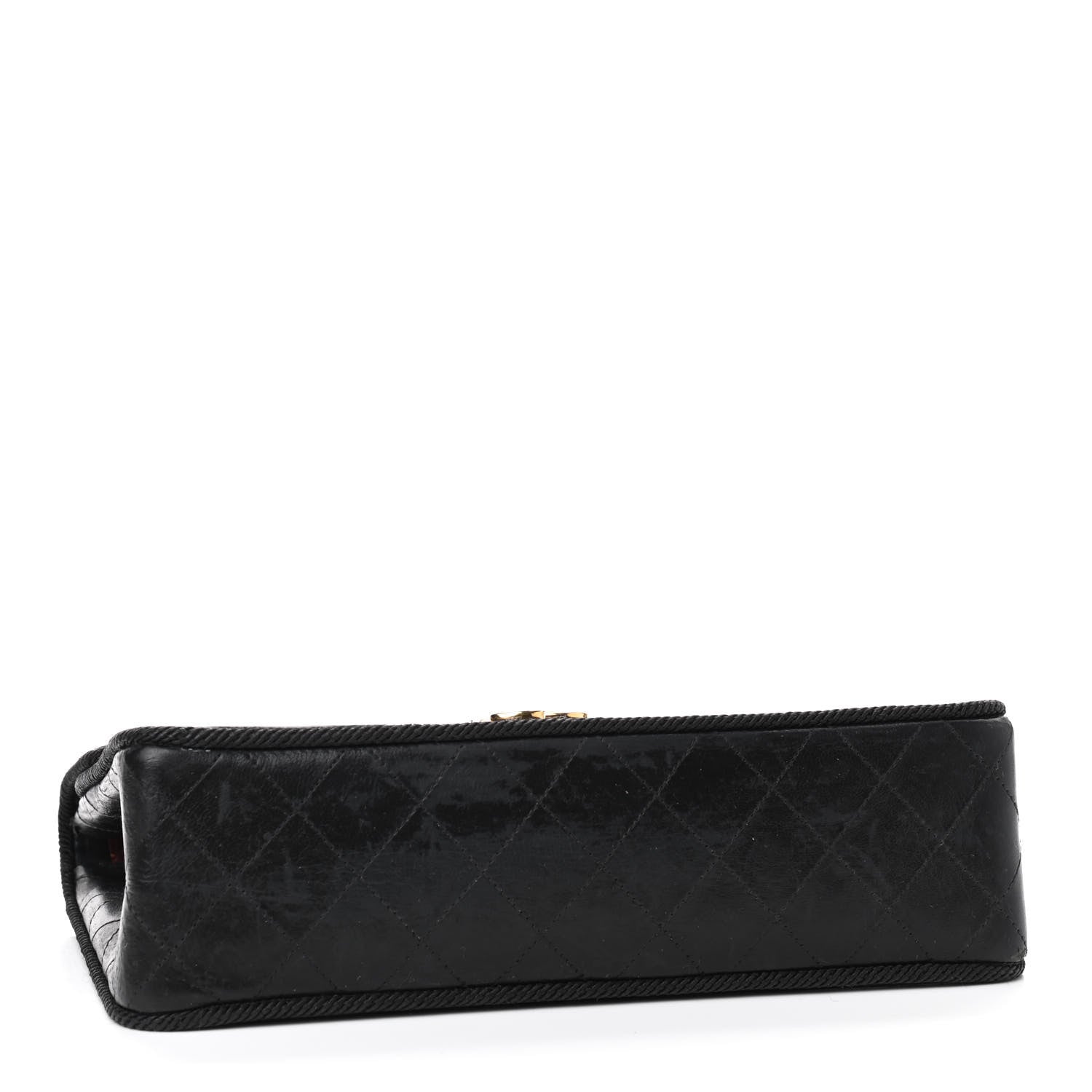 Chanel Lambskin Scallop Quilted Single Flap Black 3 of 12