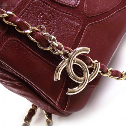 Chanel Leather Jersey Scales Flap Red 7 of 12