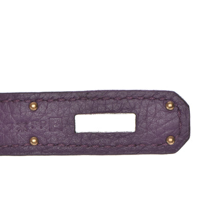 Hermes Taurillon Clemence Birkin 35 Ultraviolet 10 of 24