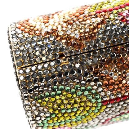 Judith Leiber Swarovski Crystal Rose Minaudiere Clutch Multicolor 8 of 13