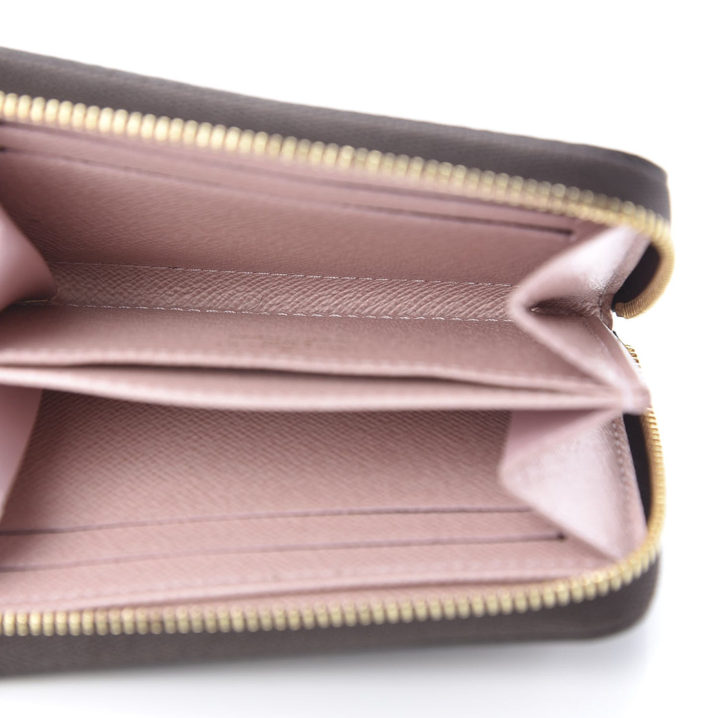 Damier Ebene Zippy Coin Purse Rose Ballerine