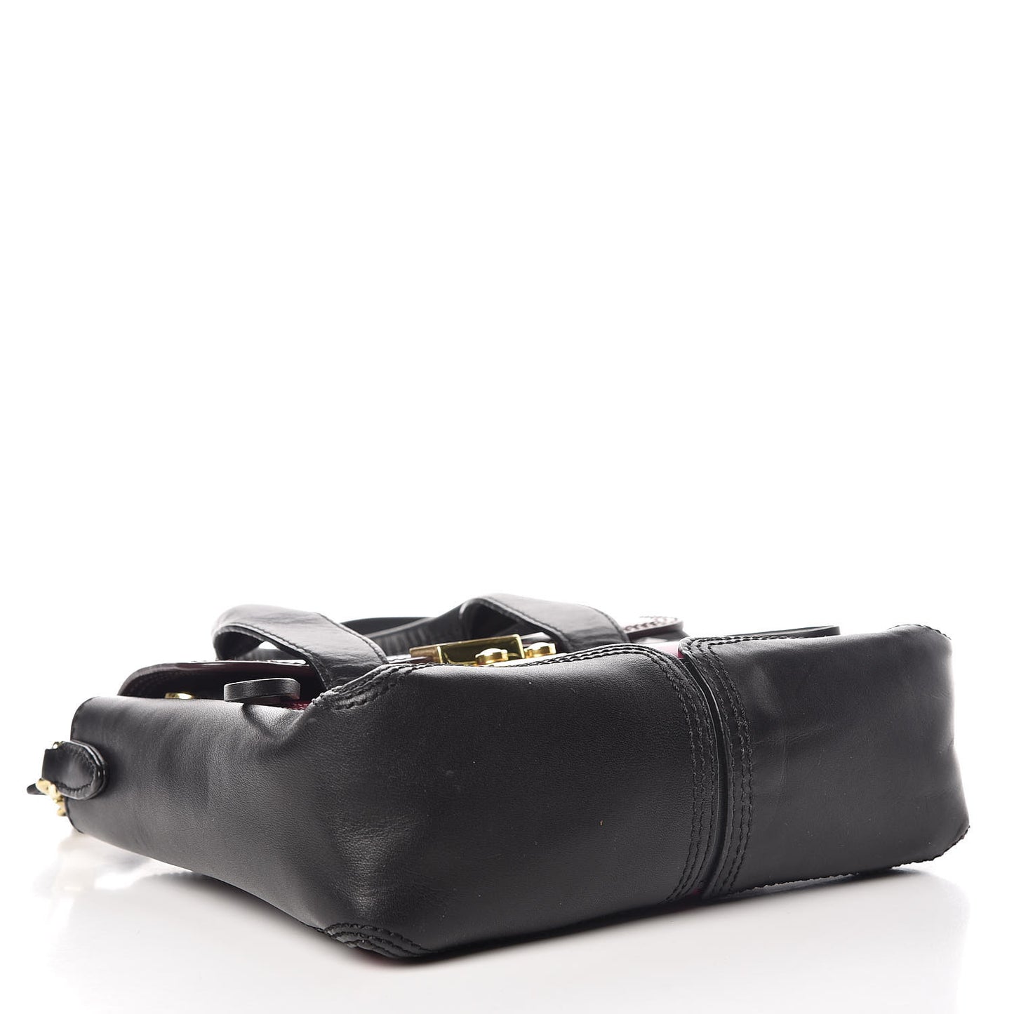 3.1 Smooth Calfskin Tri-Color Mini Pashli Satchel Oxblood