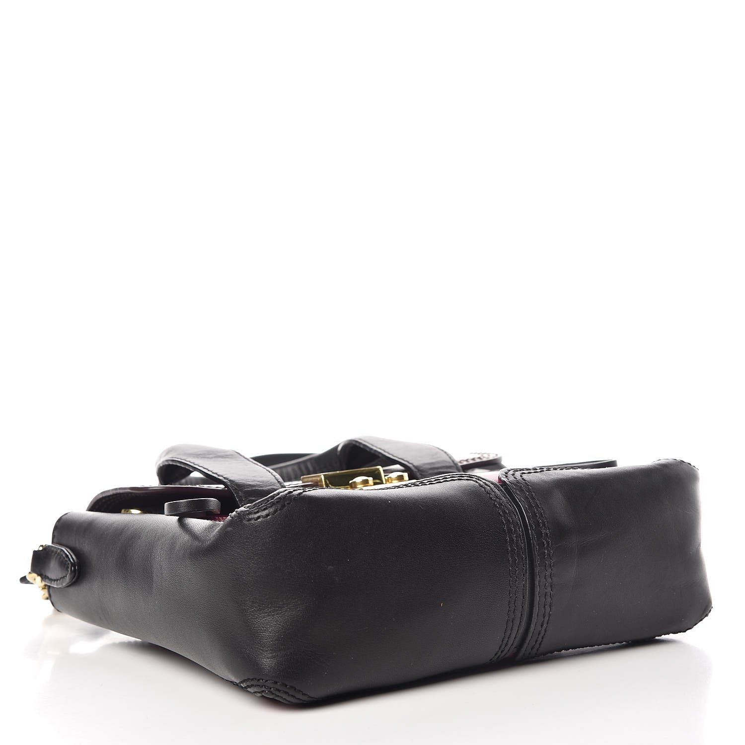3.1 Phillip Lim 3.1 Smooth Calfskin Tri-Color Mini Pashli Satchel Oxblood 5 of 10