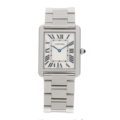 Cartier Stainless Steel 27mm Tank Solo Quartz Watch 1 of 5