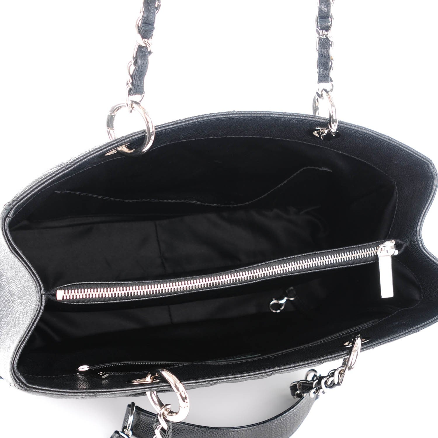 Chanel Caviar Quilted Grand Shopping Tote GST Black 5 of 7