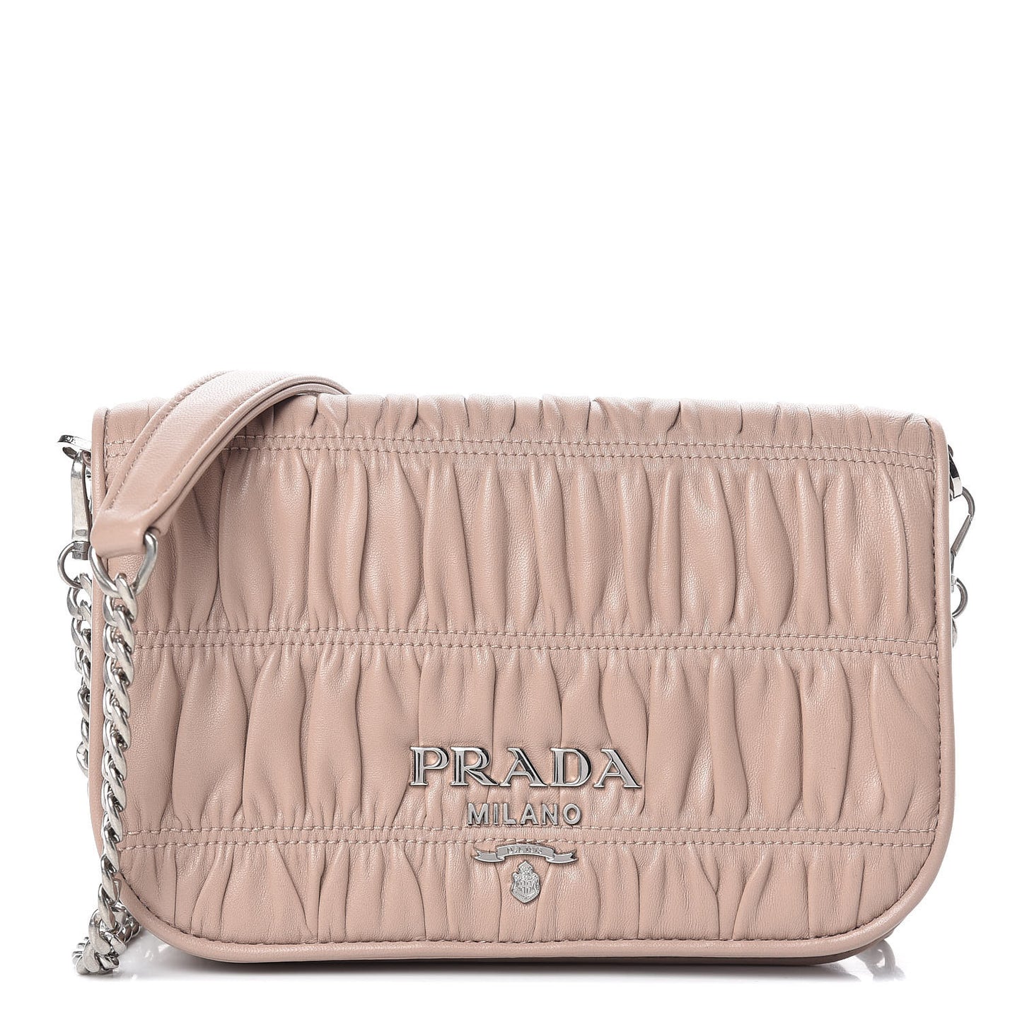 Nappa Gaufre Flap Cipria