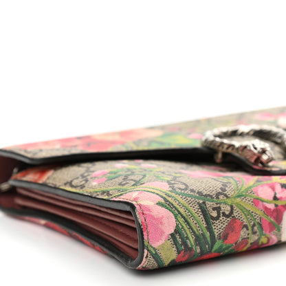 Gucci GG Supreme Monogram Blooms Mini Dionysus Chain Wallet Beige Multicolor Dry Rose 17 of 20