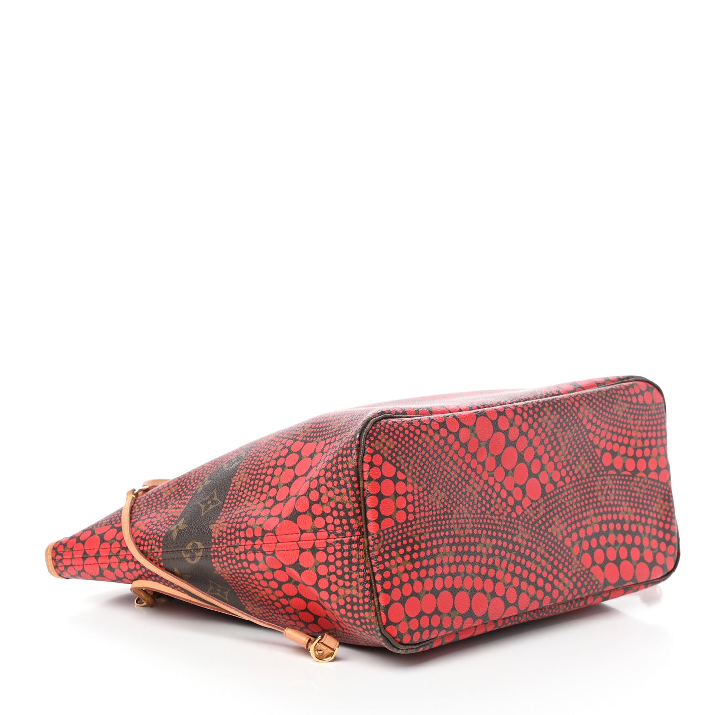 Monogram Kusama Waves Neverfull MM Red