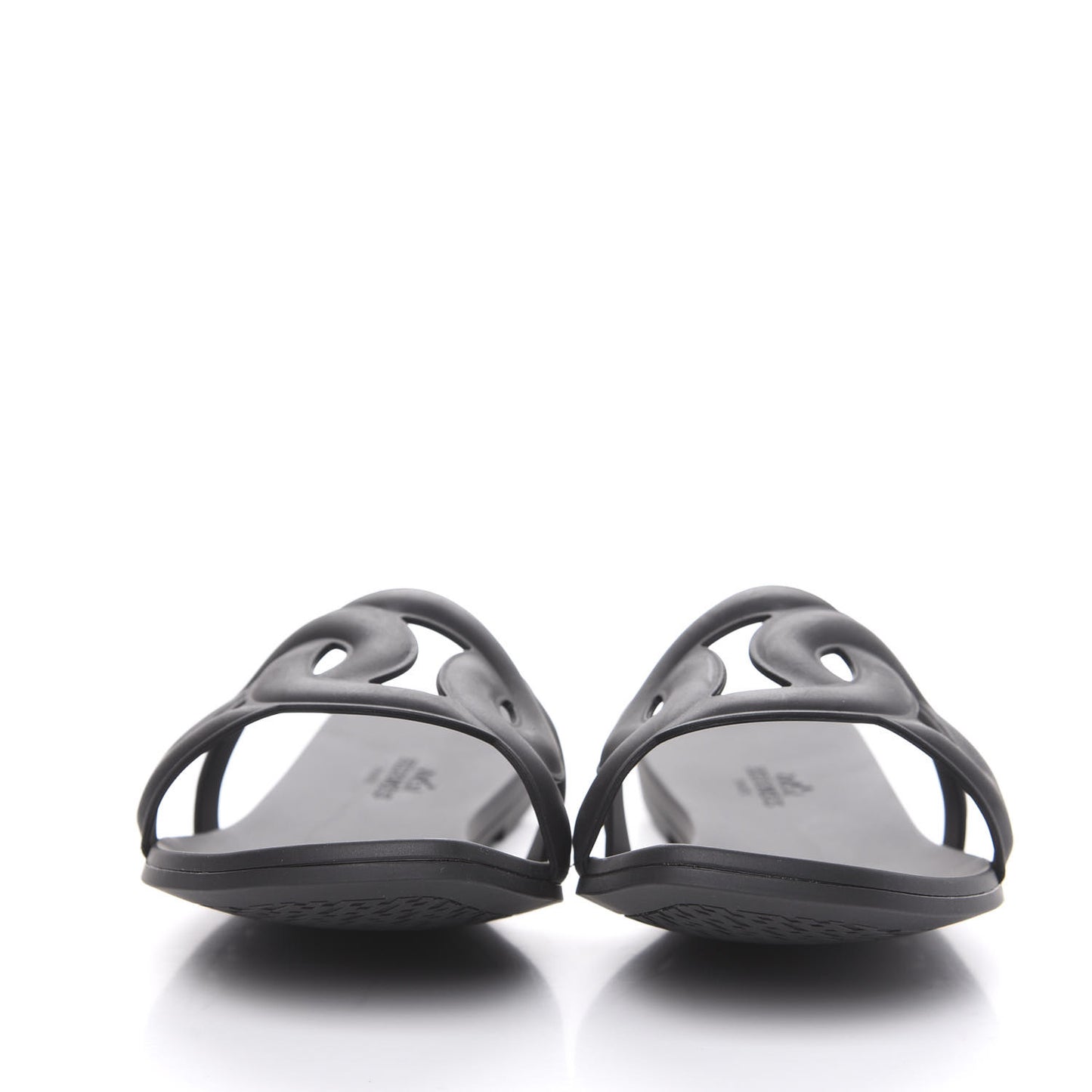 Rubber Aloha Sandals 38 Black