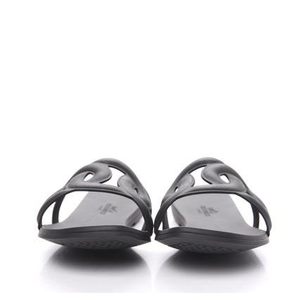 Hermes Rubber Aloha Sandals 38 Black 2 of 8