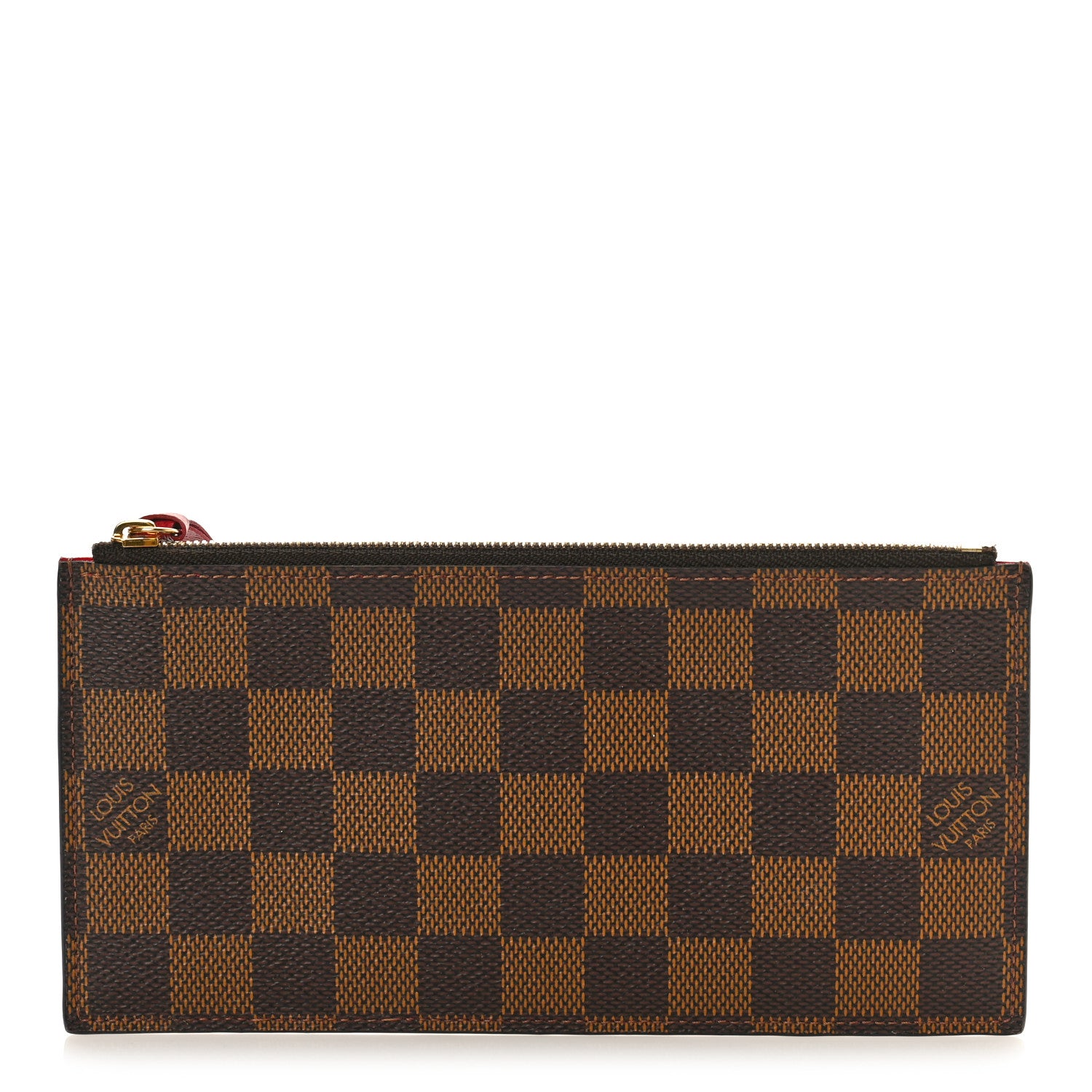 Louis Vuitton Damier Ebene Felicie Chain Wallet Zippered Insert 1 of 8