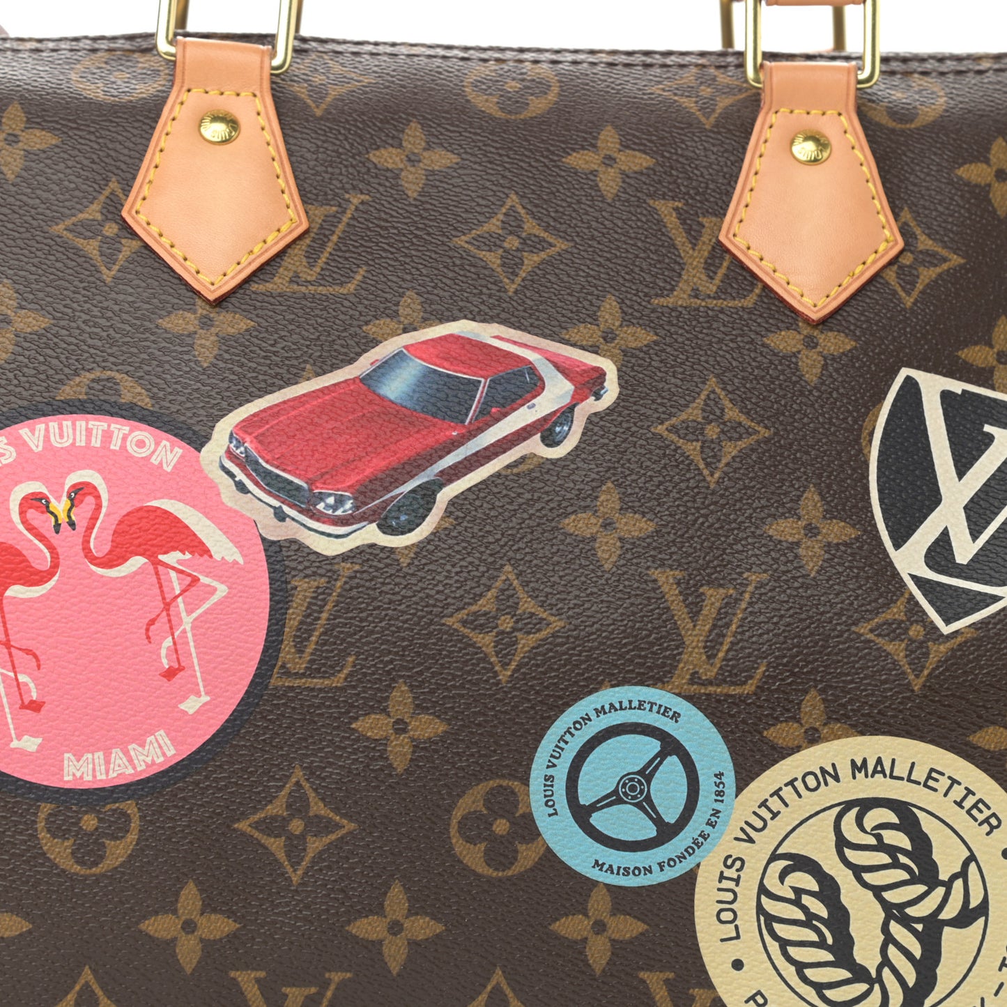 Monogram World Tour Speedy Bandouliere 30