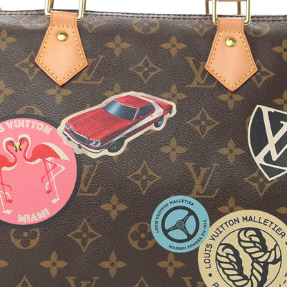 Louis Vuitton Monogram World Tour Speedy Bandouliere 30 7 of 7