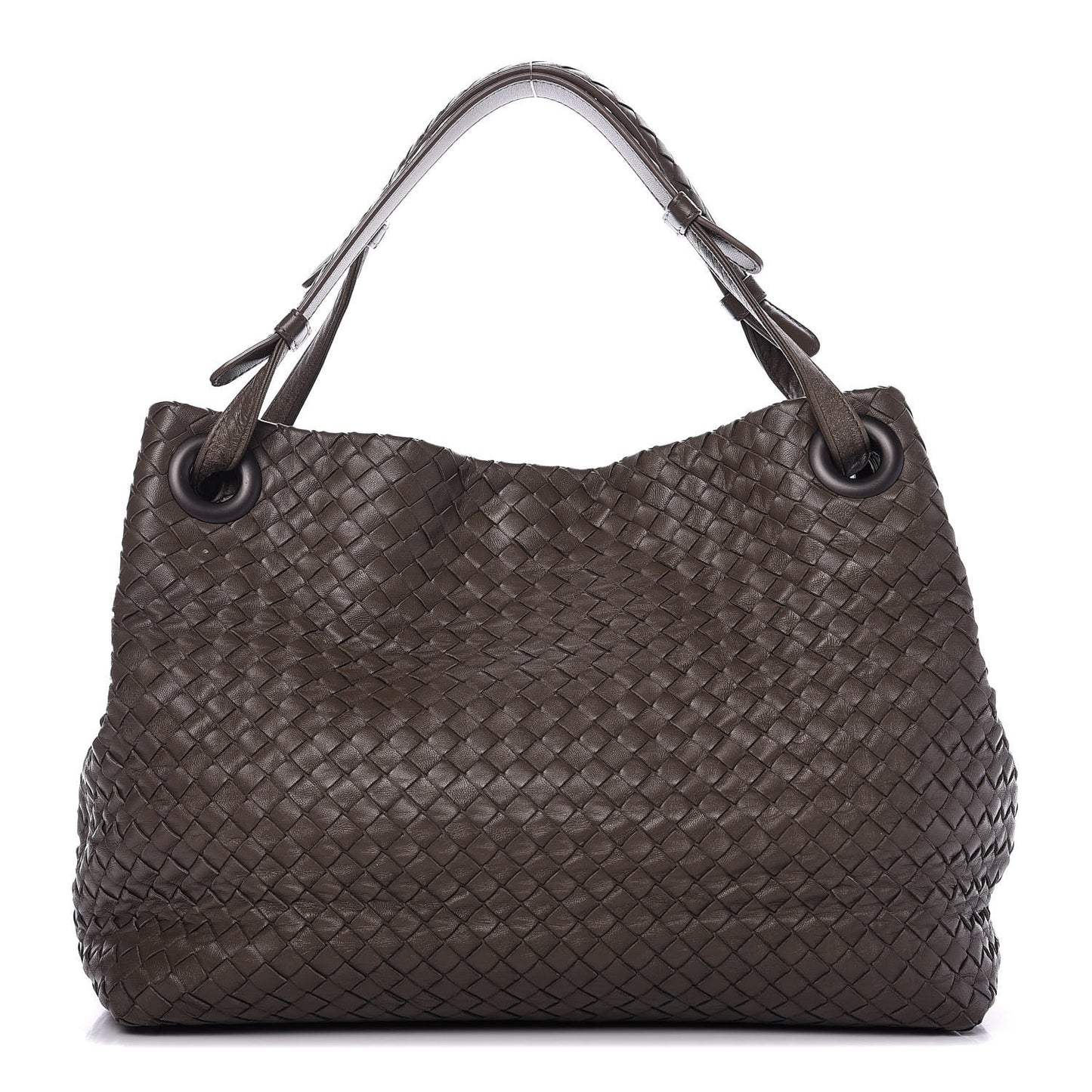 Nappa Intrecciato Medium Garda Bag Shadow