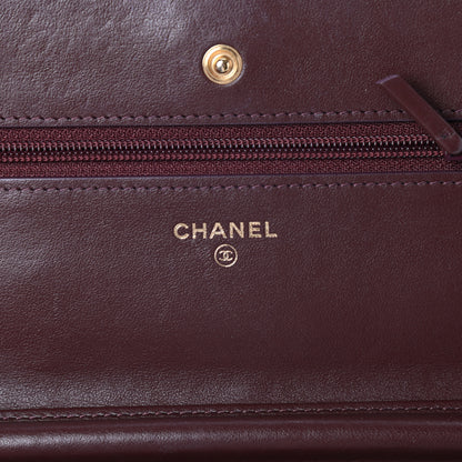 Chanel Felt Quilted Paris-Hamburg Charms Wallet On Chain WOC Dark Navy 6 of 10