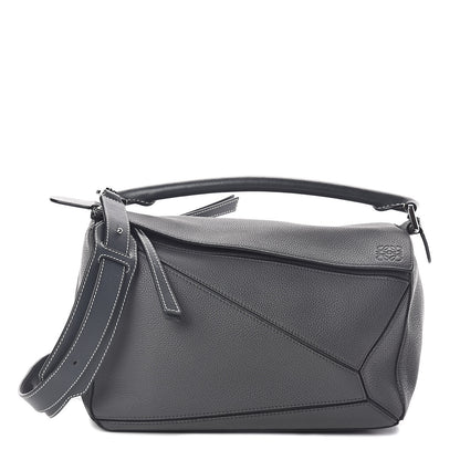 Loewe Calfskin Puzzle Bag Grey 1 of 9
