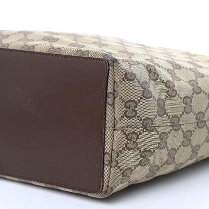 Gucci Monogram Large Bucket Tote Dark Brown 9 of 13