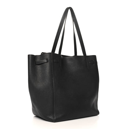 Celine Soft Grained Calfskin Small Belt Cabas Phantom Black 3 of 12