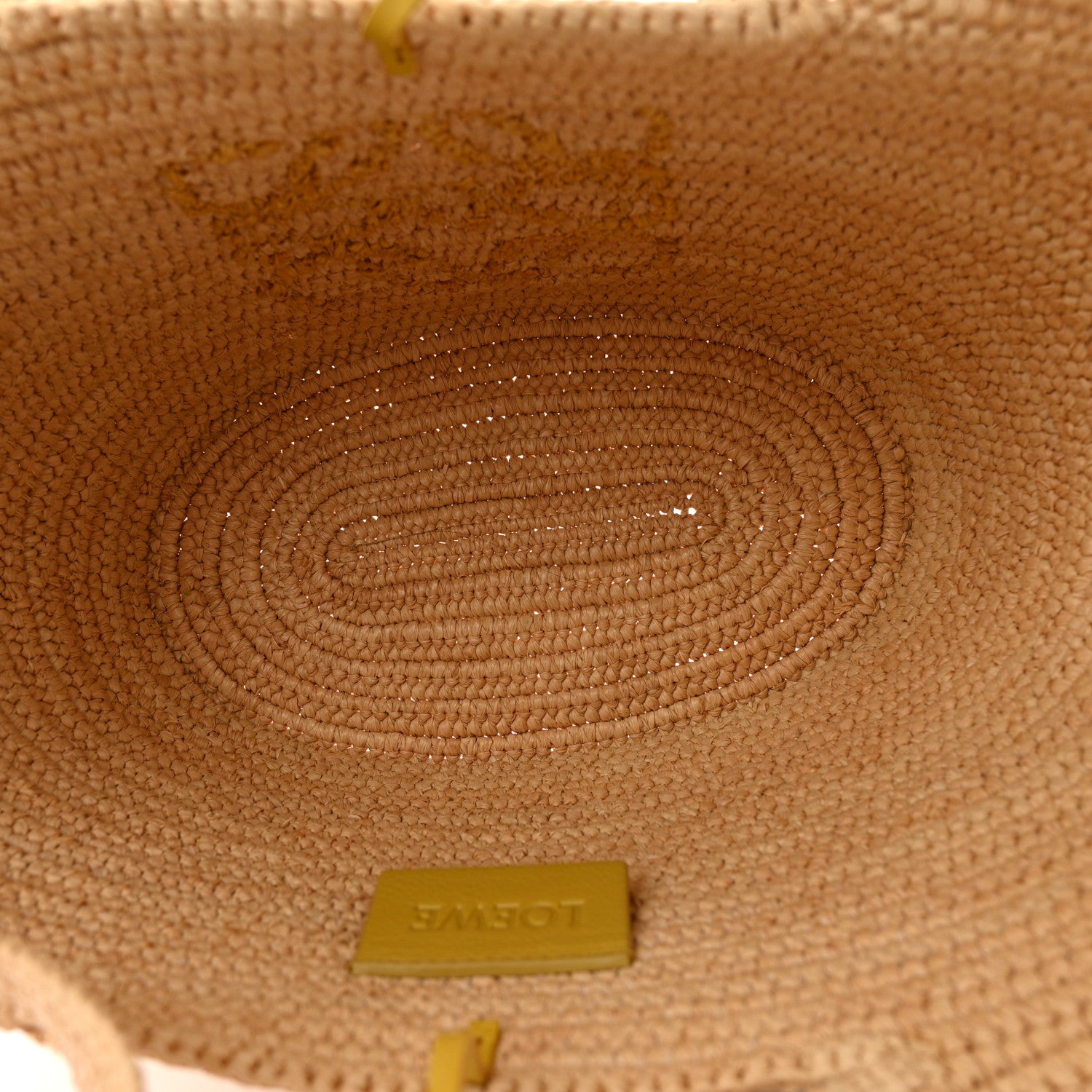 Loewe Raffia Small Bunny Basket Tote Bag Natural 5 of 11