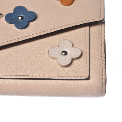 Louis Vuitton Calfskin Flowers My Lockme Wallet Creme 11 of 12