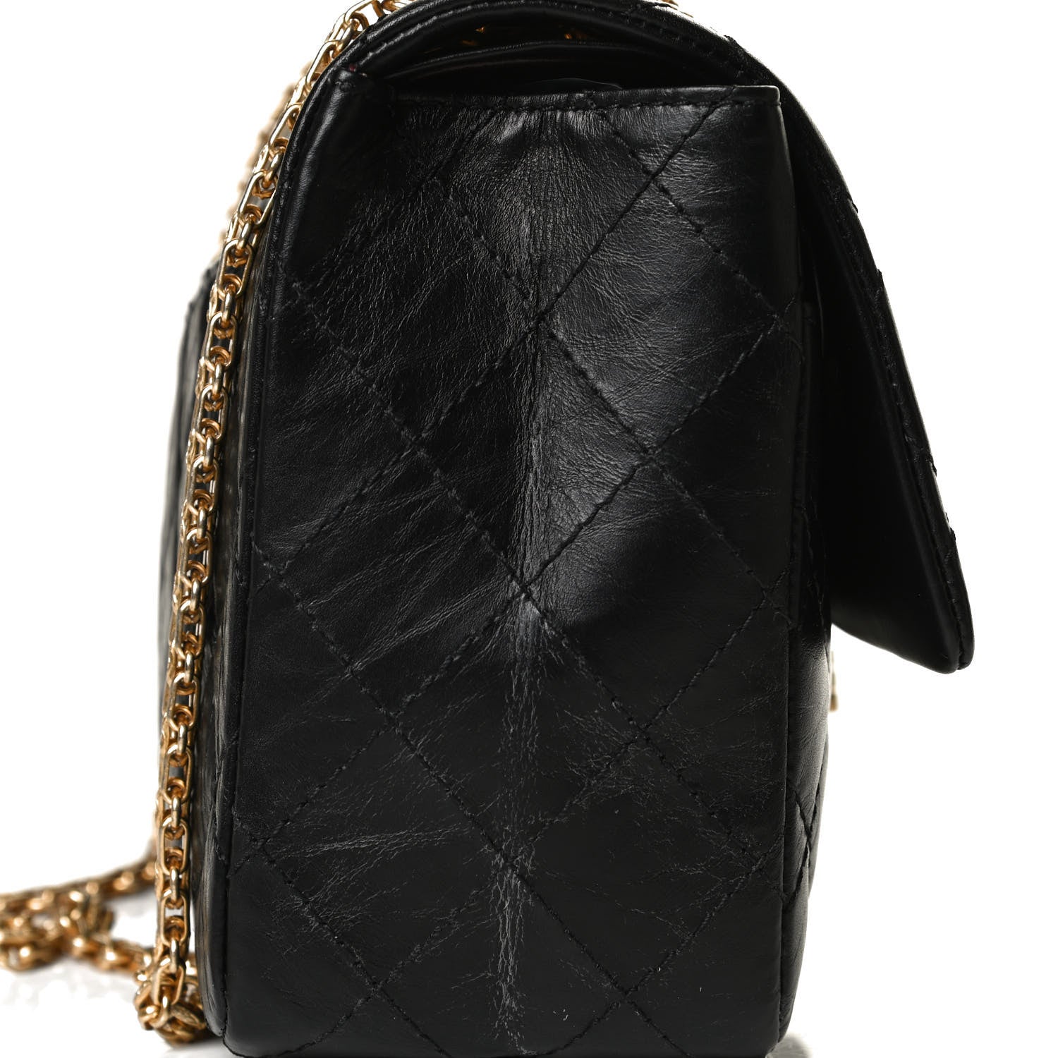Chanel Aged Calfskin Quilted 2.55 Reissue 226 Flap Black 14 of 15
