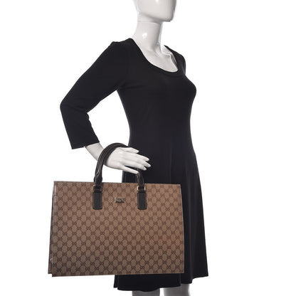 Gucci Crystal Monogram Large Tote Brown 2 of 10