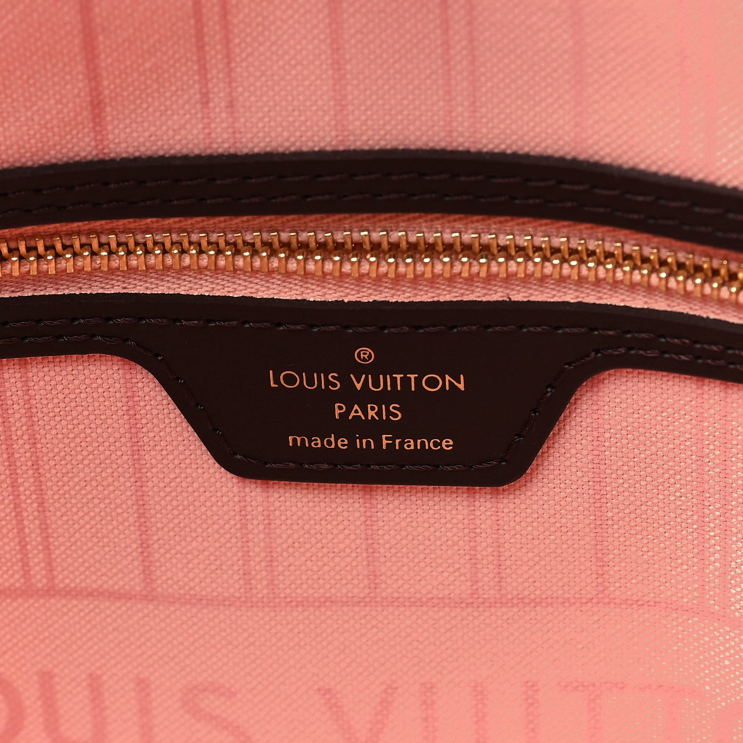 Damier Ebene Braided Neverfull MM Pink