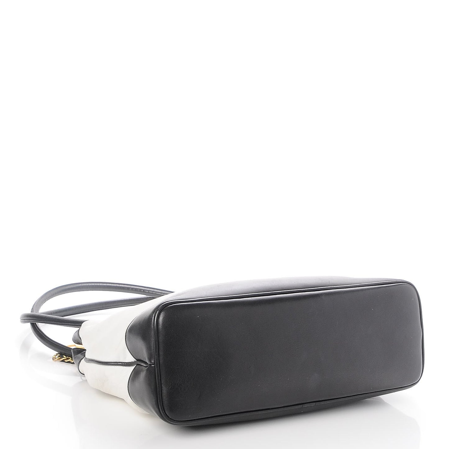 Lambskin CC Tote Black White