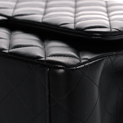 Chanel Lambskin Quilted Maxi Double Flap Black 10 of 17